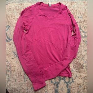 Lululemon Swiftly Relaxed Long-Sleeve Shirt Sonic Pink (Hip Length)